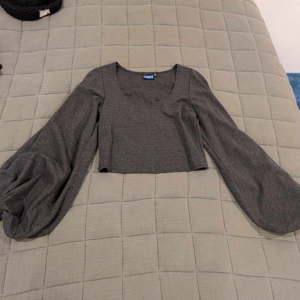 Essential Tabitha Top - Heathered Charcoal Ponte